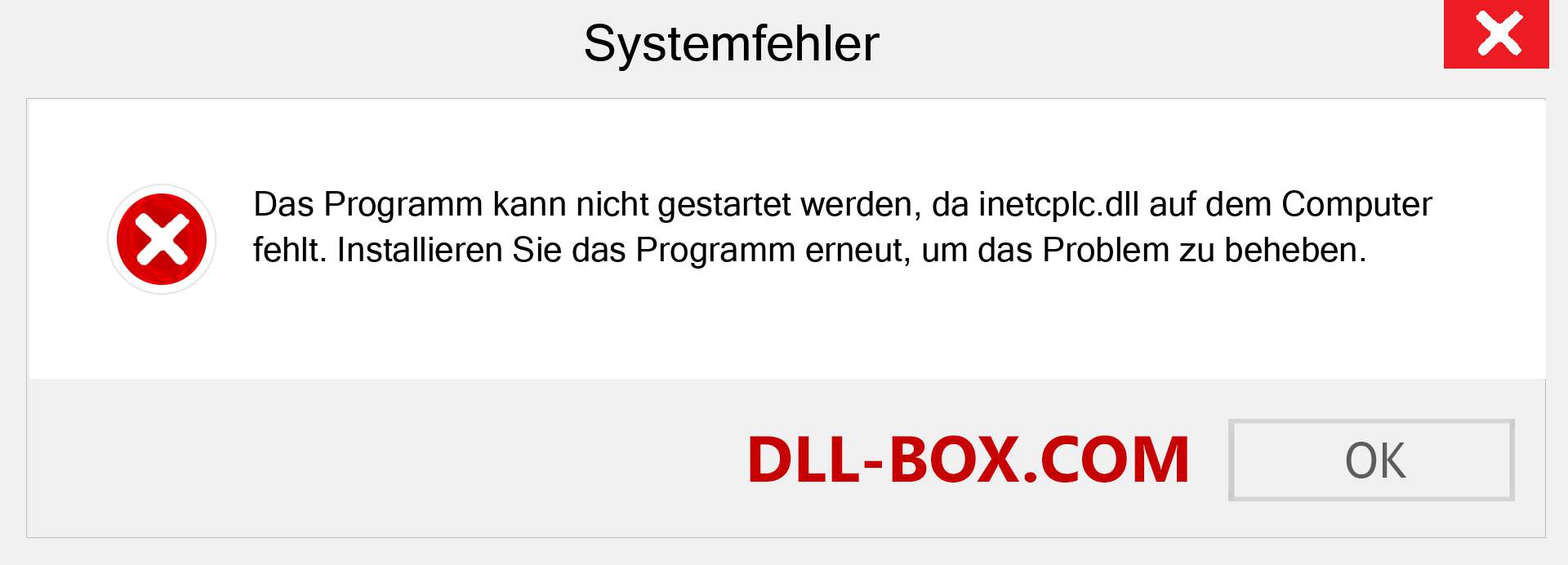 inetcplc.dll-Datei fehlt?. Download für Windows 7, 8, 10 - Fix inetcplc dll Missing Error unter Windows, Fotos, Bildern